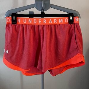 Under Armour Women's Red Running Shorts